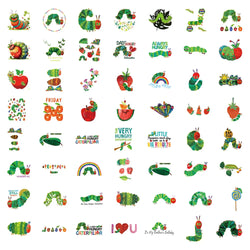 10/30/55PCS Cute The Very Hungry Caterpillar Toys Stickers For Kids DIY Stationery Phone Fridge Car Funny Cartoon Graffiti Decal (Online Order Only)