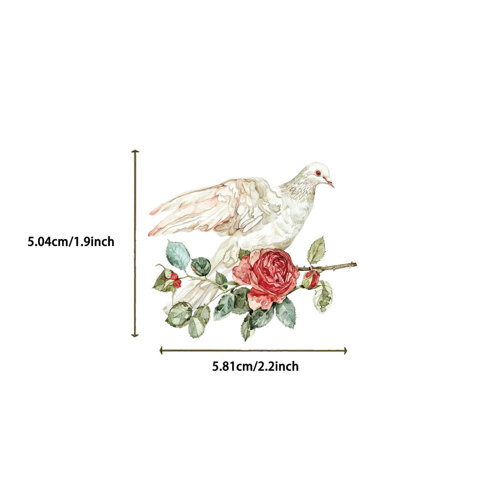 50pcs Flowers and Letters Cartoon Graffiti Stickers DIY Phone Guitar Laptop Notebook Suitcase PET Waterproof Sticker Kids Toy﻿ (Online Order Only)