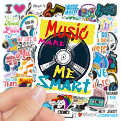 10/50 Inspirational Music Text Cartoon Stickers DIY Laptop Luggage Skateboard Graffiti Decals Sticker 2023 (Online Order Only)