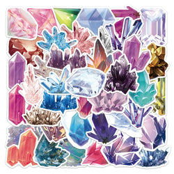 10/30/60PCS Cute Dream Crystal Stickers Aesthetic Art Graffiti For Phone Notebook Laptop Bike Fridge Decals Waterproof Sticker (ONLINE ORDER ONLY)