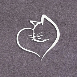 Cats Hearts  Sticker,Cute Car Body Window Bumper Vinyl Decal,For Cars, Trucks, Walls, Laptops, Windows, Motorcycles, Bumpers (ONLINE ORDER ONLY)