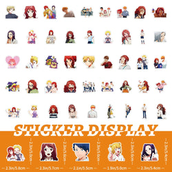 10/50pcs Anime Romantic Killer Diverse Plot Stickers Cartoon Graffiti Waterproof Luggage Suitcase Notebook Motorbike Sticker Toy (Online Order Only)