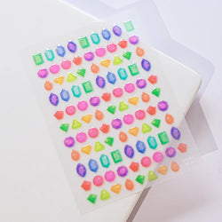 1Sheet Valentine's Day Decals 5D Nail Art Stickers Heart Self-Adhesive Slider Love Letters DIY Manicure Accessories "Dopamine" % (ONLINE ORDER ONLY)