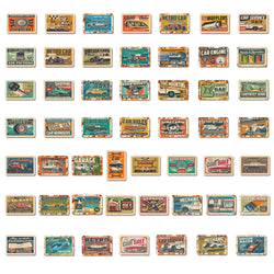 10/30/50pcs Classic Retro Modified Racing Car Motorcycle Stickers Laptop Phone Motorcycle Luggage Bike Cool Waterproof Sticker (ONLINE ORDER ONLY)