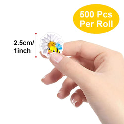 100-500pcs Little Bee Sticker Teacher Reward Stickers Cute Animal Stickers School Supplies Incentives Stationery Sticker (Online Order Only)