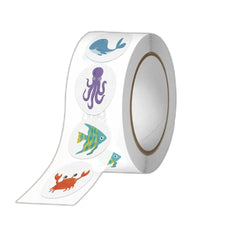 100-500pcs Cartoon Animal Sticker Reward Label Thank You Cute Game Sticker DIY Gift Sealing Label Decoration Supple (ONLINE ORDER ONLY)