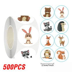 100-500pcs Animal Reward Sticker Cute Cartoon Stickers For Children Holiday Gift Decoration DIY Decorative Sealant Stationery (Online Order Only)