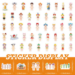 10/30/50/100PCS Kawaii Sunny Angel Stickers Character Goods Cartoon Decals Toys DIY Notebook Stationery Phone Bike Kids Gifts (ONLINE ORDER ONLY)
