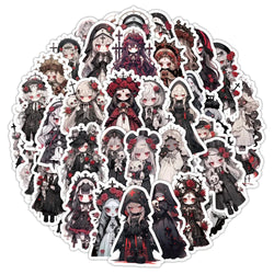 Cool Witch Cartoon Stickers Decals for Skateboard Laptop Guitar Fridge Waterproof Kids Toys (Online Order Only)