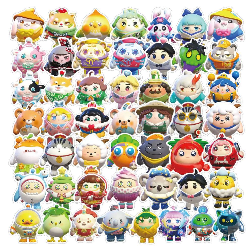 Eggy Party Stickers 10/30/50PCS Cute Cartoon Decals for Scrapbook, Fridge, Laptop, Guitar (ONLINE ORDER ONLY)