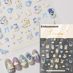 Autumn Fall Sunflower Rabbit Leaves Crane Rose Sun Mountain Hill Produce Good Harvests Cookie Nail Art Sticker Decoration Decals (ONLINE ORDER ONLY)