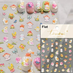Lovely Dog Puppy Dream Heart Flower Star Pizza Food Sugar Skewers Strawberry Desserts Adhesive Nail Art Stickers Manicure Decals (Online Order Only)