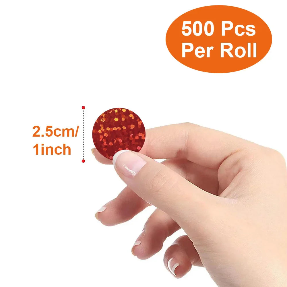 100-500pcs Holographic Color Gold Heart-shaped Stickers Kids Reward Stickers Labels For Wall Crafts Classroom Teachers Supplies (ONLINE ORDER ONLY)