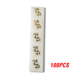 100-500pcs Thank You For Your Order Transparent Gold Label Baking Wedding Exquisite Gift Card Envelope Sealing Label Sticker (Online Order Only)