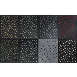 1 Sheet Star Nail Art Stickers 3d Self Adhesive Nail Decals Black White Golden Silver Color Star Design Nail Supplies Accessory (ONLINE ORDER ONLY)