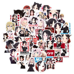 50pcs Miss Kaguya Anime Stickers for Laptop, Phone, Suitcase, Water Bottle, Scooter, Refrigerator (Online Order Only)