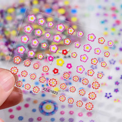 30pcs 3D Daisy Design Nail Art Sticker Set Acrylic Sanding Colorful Floral Decals Self-Adhesive Nail Art Supplies DIY Manicure * (ONLINE ORDER ONLY)