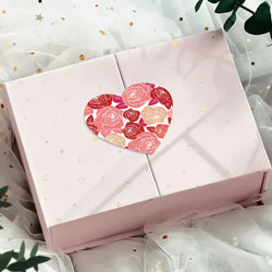 100-500pcs Color Valentine's Day Heart Sticker Birthday Gift Packaging Seal Sticker Party Invitation Decor Sticker Baking Label (ONLINE ORDER ONLY)
