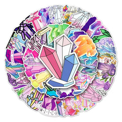 50Pcs Cute Waterproof Vinyl Stickers for Skateboard Snowboard (Online Order Only)