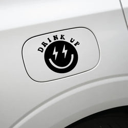 “DRINK UP” Smile face Stickers,High quality sticker for cars trucks motorcycles &laptops! (ONLINE ORDER ONLY)