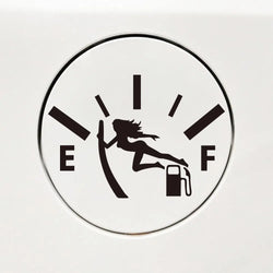 Swordswoman Empty Full Gas Gauge Sticker for Car Fuel Tank Cap Door Decoration Automotive Supplies Outdoor Stickers Vinyl Decals (ONLINE ORDER ONLY)