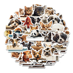 Cartoon Animal Stickers for Suitcase, Skateboard, Laptop, Luggage, Phone - 10/30/60Pcs (ONLINE ORDER ONLY)