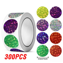 100-500pcs Glitter Star Stickers for Kids School Teacher Reward Sticker Party Decor Small Business Label Scrapbooking Stickers (Online Order Only)