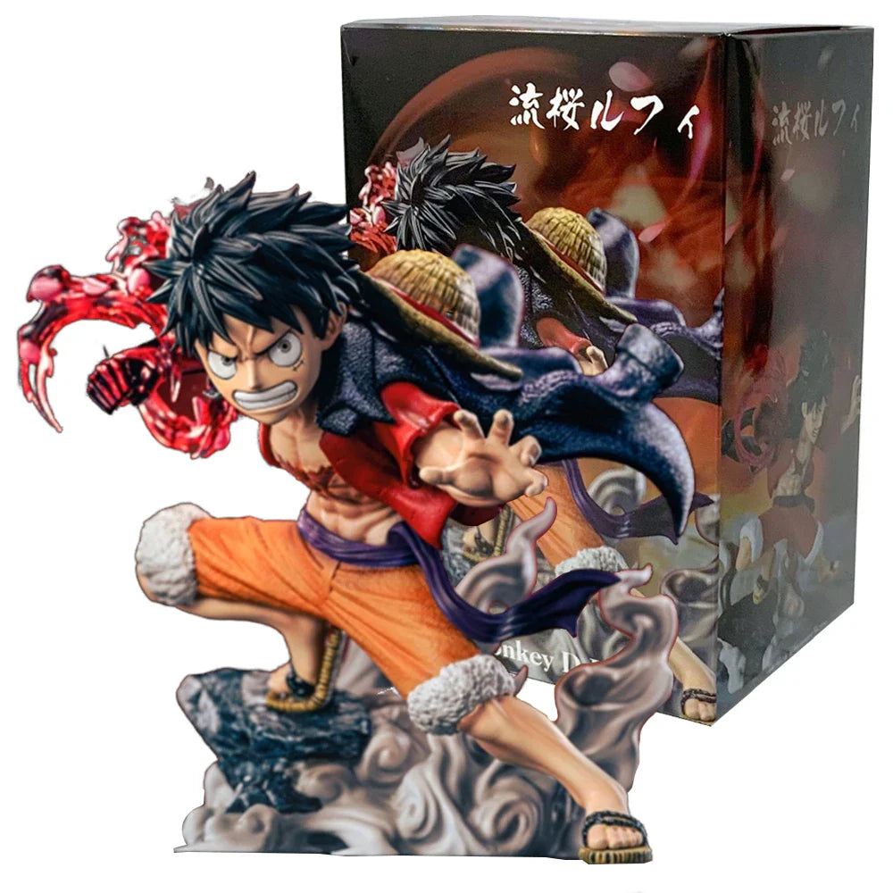 One Piece Luffy Figures: Flowing Cherry Sakura Model (ONLINE ORDER ONLY)