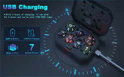 Glowing Rechargable LED Light Up 7 Piece Dice Set With Charging Case (Online Order Only)