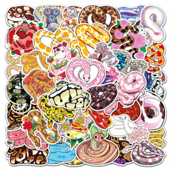 Cute Cartoon Snake Stickers - 10/30/50pcs Aesthetic Decals for Laptop, Phone, Suitcase, Fridge, Notebook (ONLINE ORDER ONLY)