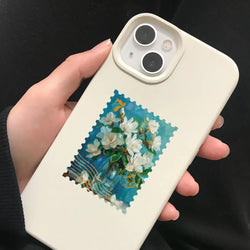 50Pcs Retro Flower Stamps Aesthetic Stickers Graffiti Decals for Scrapbooking Notebook Travel Luggage Bike Phone Sticker﻿ (ONLINE ORDER ONLY)