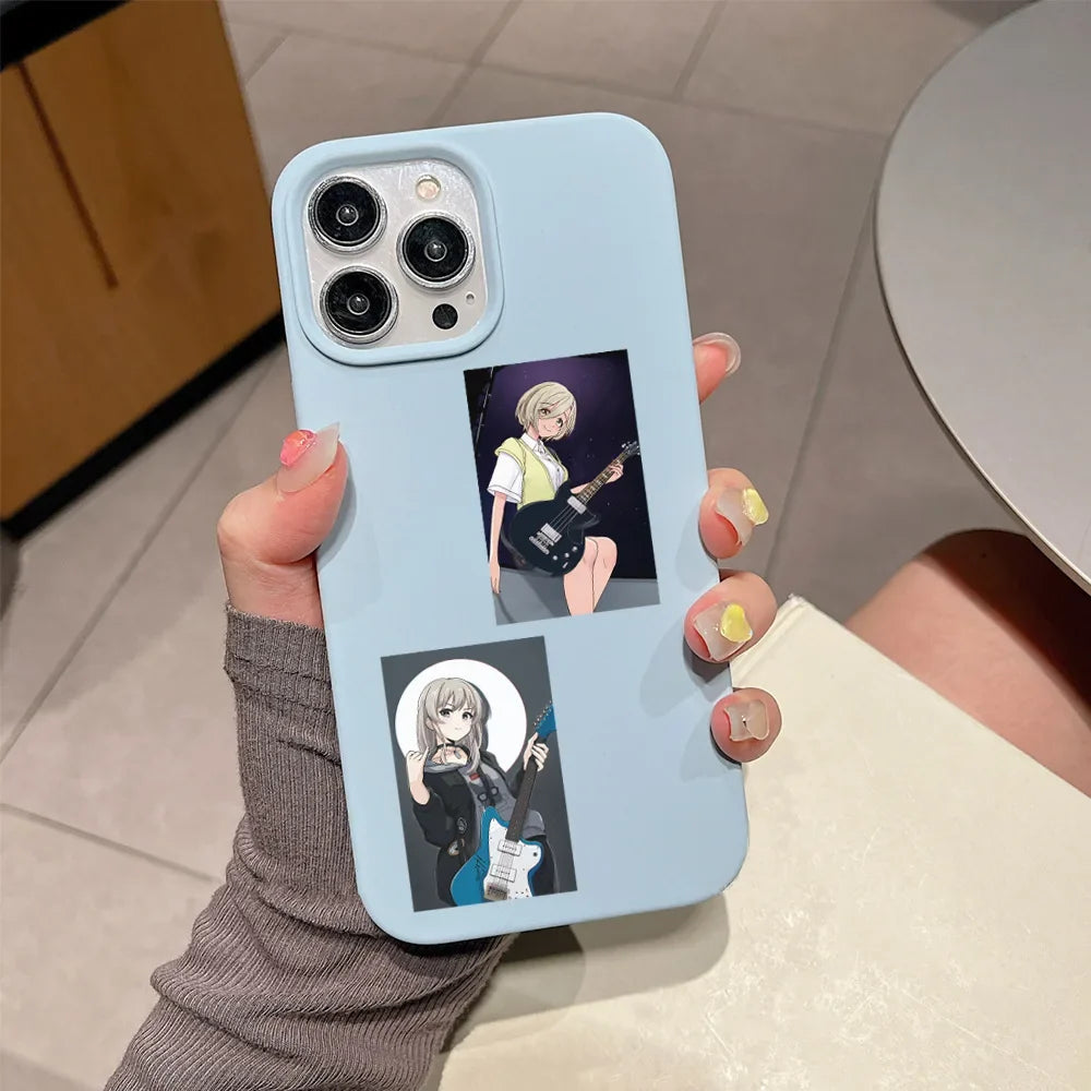 10/40/80PCS GIRLS BAND CRY Stickers Music Style Animation Sticker Cute Girl Decoration Laptop Phone Guitar Car Bike Decals Toy (ONLINE ORDER ONLY)