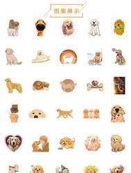 10/30/54PCS Golden Retriever Cartoon Stickers Kawaii Dog Sticker Cute Animal Toy Luggage Laptop Guitar Bike Decoration Decals (ONLINE ORDER ONLY)