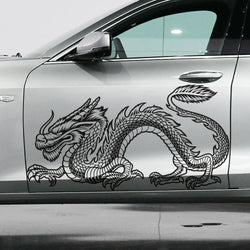 Anime Detachment Car Sticker The Black Dragon Body Big Picture Decoration Movement Style Die Cutting Waterproof PVC Vinyl Decals (ONLINE ORDER ONLY)
