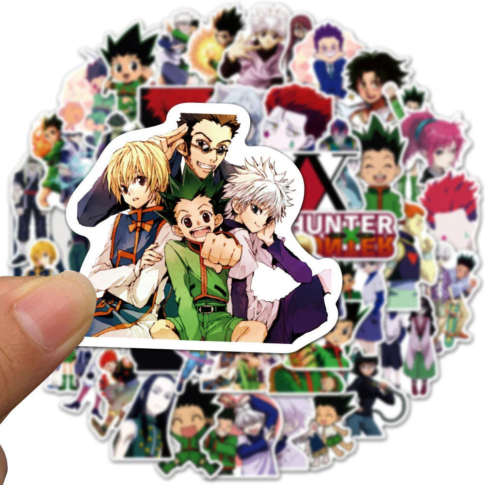 HUNTERxHUNTER Anime Stickers 10/30/50/100pcs Waterproof Decals for Skateboard, Laptop, Phone, Luggage (Online Order Only)