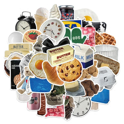 10/30/50pcs Food and Household Item Sticker Packs (ONLINE ORDER ONLY)