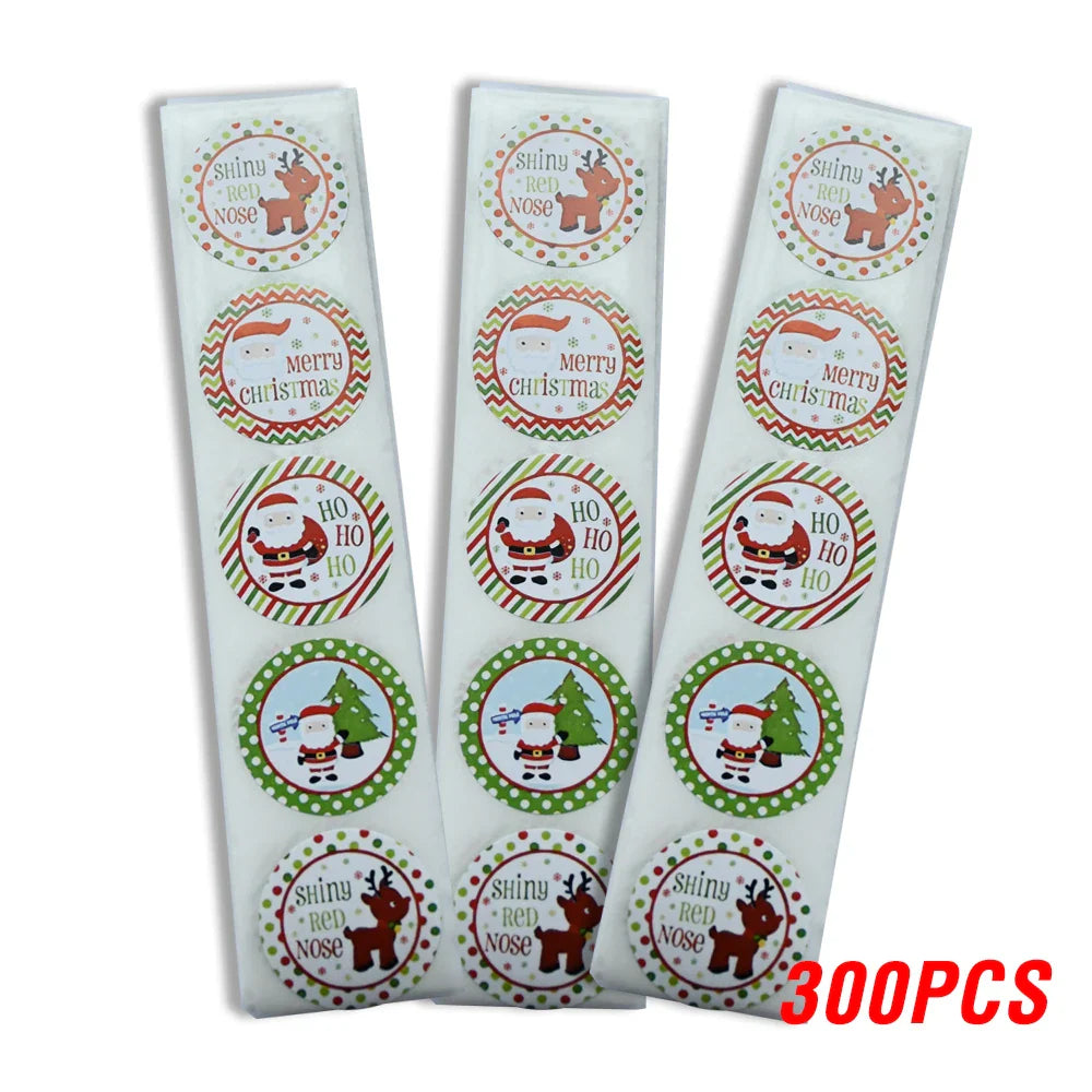 100-500pcs Thank You Sticker Design Diary Christmas Sticker Gift Sealing Sticker Holiday Birthday Party Gift Decoration Label (ONLINE ORDER ONLY)