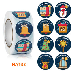 500Pcs Christmas Stickers 1inch Snowflakes Holiday Stickers Xmas Gift Label for Envelope Box Gift Decor (ONLINE ORDER ONLY)