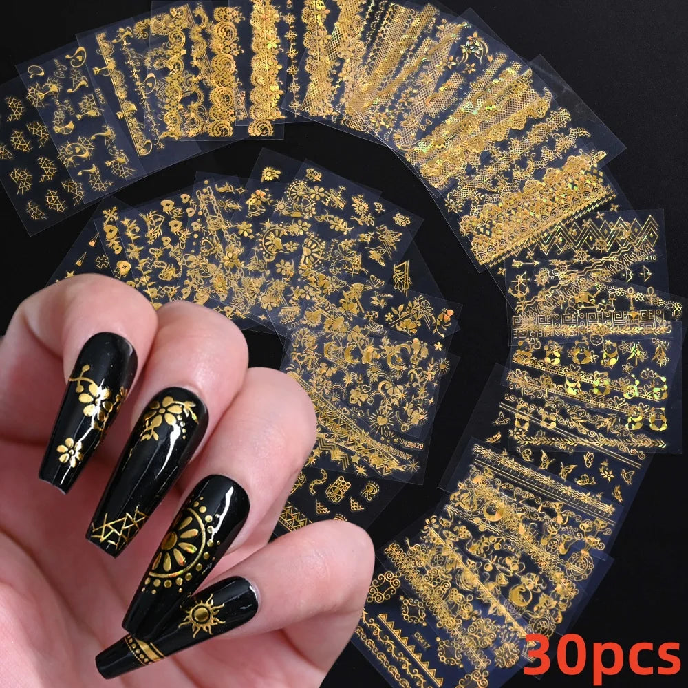 30pcs 3D Daisy Design Nail Art Sticker Set Acrylic Sanding Colorful Floral Decals Self-Adhesive Nail Art Supplies DIY Manicure * (ONLINE ORDER ONLY)