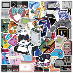 Vintage Video Game Stickers Pack for Laptop, Guitar, Phone, Water Bottle (Online Order Only)