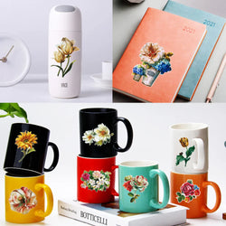10/50Pcs Cartoon Flower Plants Stickers Laptop Skateboard Decoration Styling Vinyl Decals DIY scrapbooking album Sticker (ONLINE ORDER ONLY)