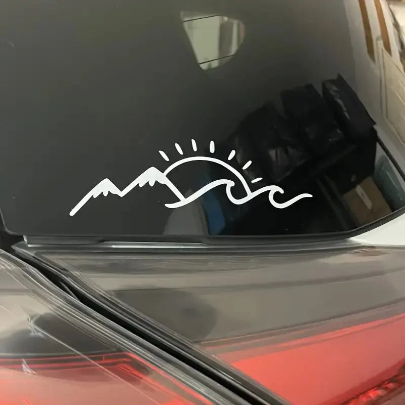 Mountain Sea And Sun Lover Stickers Vinyl Creative Fun Car Stickers, Motorcycles, Trucks, Laptops,Water Bottles, Etc (ONLINE ORDER ONLY)