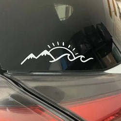 Mountain Sea And Sun Lover Stickers Vinyl Creative Fun Car Stickers, Motorcycles, Trucks, Laptops,Water Bottles, Etc (ONLINE ORDER ONLY)