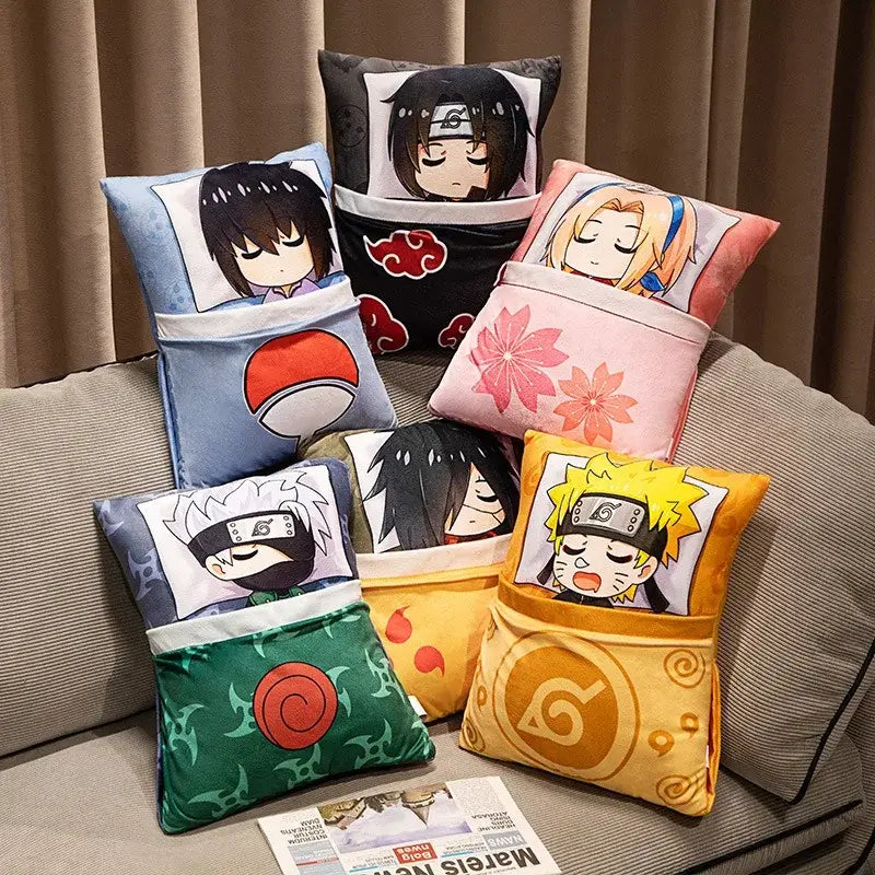 Naruto Anime Plush Pillow: Kakashi & Naruto Soft Doll Toy (ONLINE ORDER ONLY)