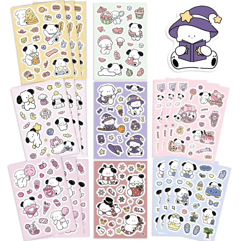 8/16/32pcs Cute Children DIY Puzzle Sticker 8 Animals Dogs Make A Face Funny Assemble Jigsaw Stickers Kids Educational Toys﻿ (ONLINE ORDER ONLY)