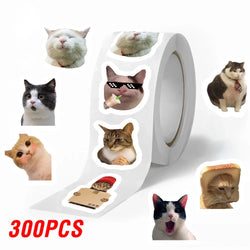 100-500pcs Funny Cats Cartoon Animals Stickers DIY Phone Guitar Laptop Notebook Suitcase Waterproof Sticker Kids Toy (ONLINE ORDER ONLY)