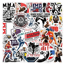 Cool Boxing Wrestling Cartoon Stickers for Phone Laptop Luggage Skateboard Kid Toy (Online Order Only)