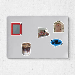 63PCS INS Aesthetics Stickers Modern Style DIY For Decor DIY Notebook Luggage Motorcycle Laptop Refrigerator Sticker Toys (ONLINE ORDER ONLY)