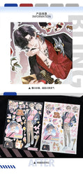 1Pc Cute Anime Man Sticker Cartoon Cool Character Deco Scrapbook DIY Material Decoration Stationery Stickers (Online Order Only)