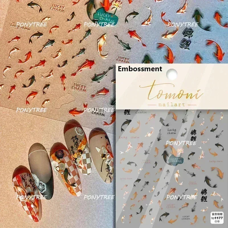 Beach Colourful Conch Dolphin Shell Starfish Jellyfish Star Summer Sea Wave Vacation Mode Water Bubble Nail Art Stickers Decals (Online Order Only)